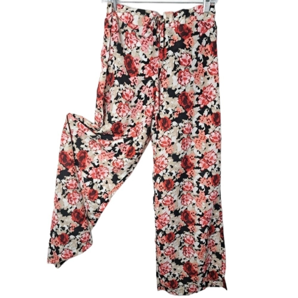 Metaphor Women's Multicolored Floral Print Palazzo Pants Size XL